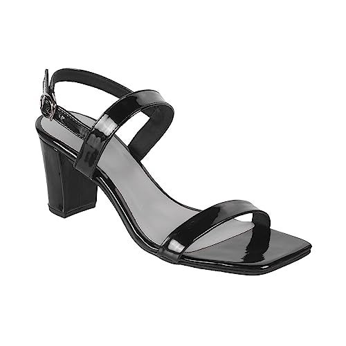 Metro Women Black Block Heel Fashion Sandal UK/5 EU/38 (40-134) - Image 2