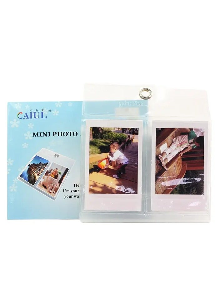 CAIUL Wall Hanging PVC Clear Mini Photo Album 2 Pieces Each 10 Pockets - Fits for Fujifilm Instax Mini 11 Mini 9 Mini 8 Mini 90 Mini 25, Polaroid Snap PIC-300, Kodak Mini 3-Inch Film  - Image 2
