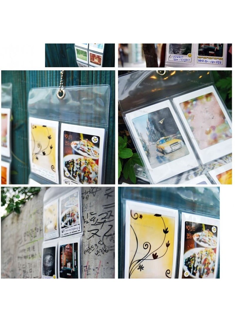 CAIUL Wall Hanging PVC Clear Mini Photo Album 2 Pieces Each 10 Pockets - Fits for Fujifilm Instax Mini 11 Mini 9 Mini 8 Mini 90 Mini 25, Polaroid Snap PIC-300, Kodak Mini 3-Inch Film  - Image 5