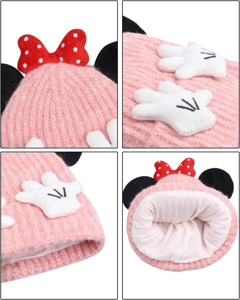 leomoste Baby Beanie Hat Cute Antlers Reindeer Crochet Knitted Hat Winter Warm Cap for Toddler Boys Girls - Image 5