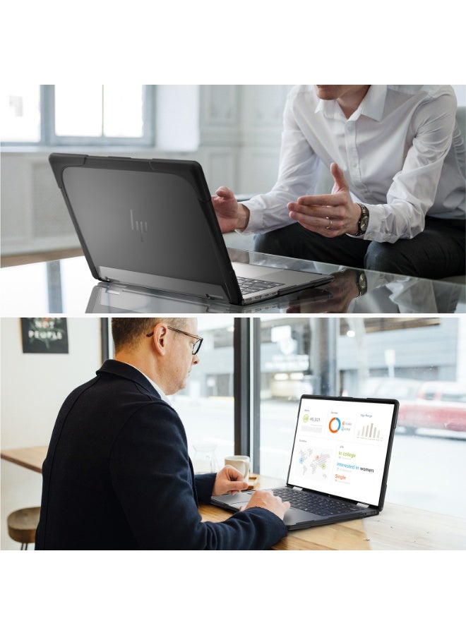 عام غطاء متوافق مع HP Envy X360-14 2024 مقاس 14 بوصة (2 في 1) - صدفة صلبة متينة مقاومة للسقوط مع تبريد حراري مطفأ - Image 3