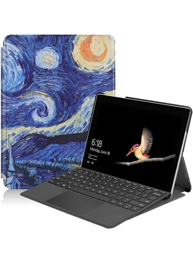 عام غطاء متوافق مع Surface Go 4 2023 / Go 3 2021 / Go 2 2020 / Go 2018، غطاء جلدي مريح ، يوفر حاملة القلم ، وتصميم رفيع وانيق. - Image 1