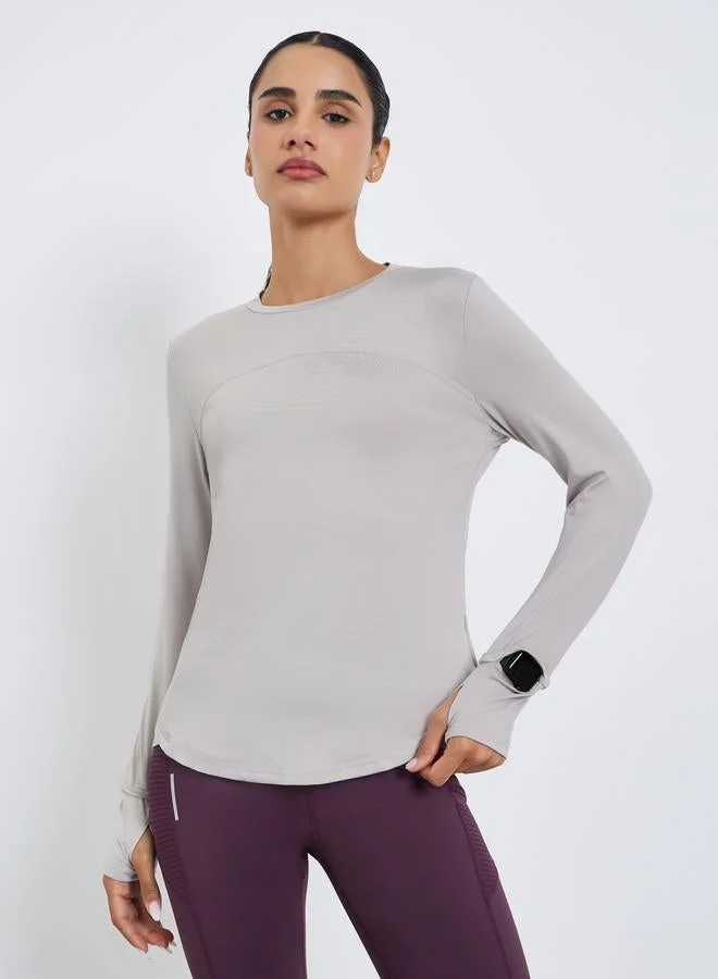 Styli Active Stitch Detail Overlay Side Effect Watch Peep Top