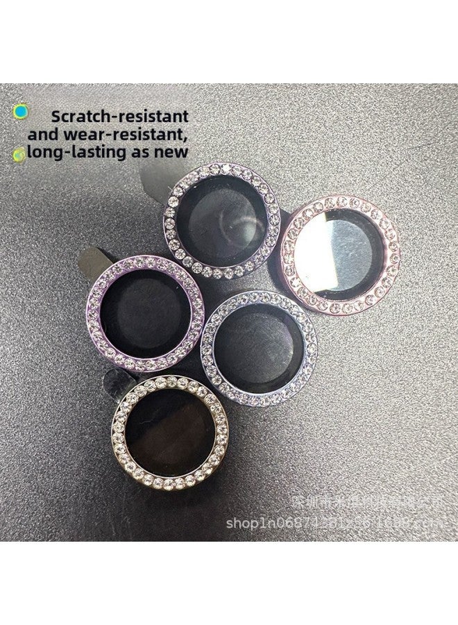 Applicable To Apple Lens Film 15promax Flash Drill Eagle Eye Protection Lens  Aluminum Alloy Frame-Color:Eagle Eye Flash Diamond ]-Dimensions: 15promax  - Image 4