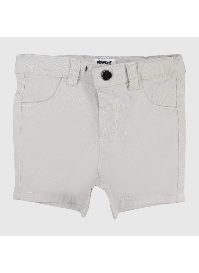 playmore Unisex Beige Gabardine Shorts  - Image 1