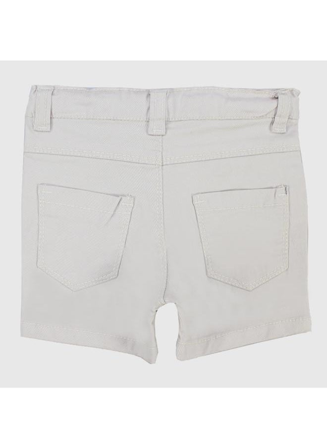 playmore Unisex Beige Gabardine Shorts  - Image 2