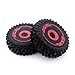 KingVal Replacement 2PCS Durable Front Tire Wheel Tyre RC Parts Compatible with WLtoys 124016 RC Car - Image 3
