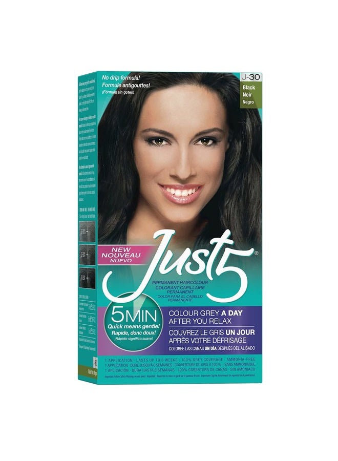 Just 1 Just 5 Women's Hair Color, Black, J-30 (3 Pack) - Image 5