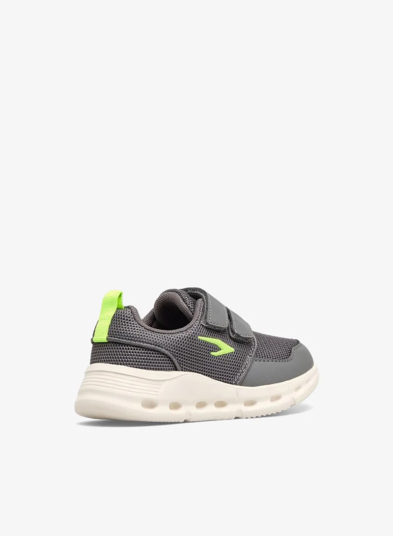 Dash GREY Boys Hook & Loop School Sports Shoes for Men | Best Price UAE