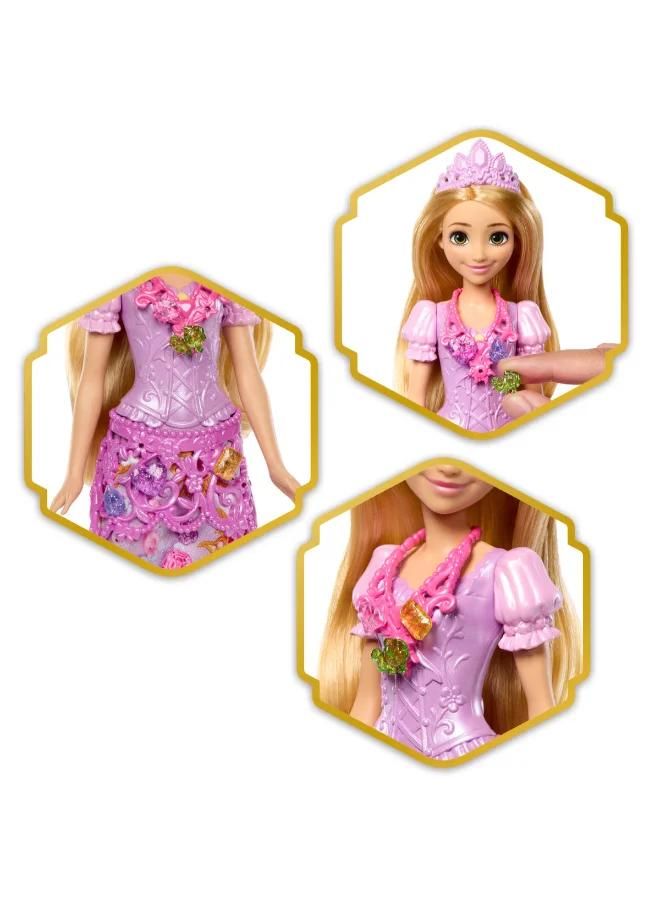 Disney  Princess Rapunzel Fashion Doll & Accessories with 8 Surprises, Including Heart Gem Box, Ring for Child & 9 Play Pieces, Inspired by Movie\n\n​  | Best Price UAE