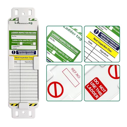 BULANGDI BULANGD Scaffold Status Holder and Tags Scaffolding Safety Inspection Tags 10 Pcs Do Not Use Scaffold Tags Ladders Holder Tools - Image 3