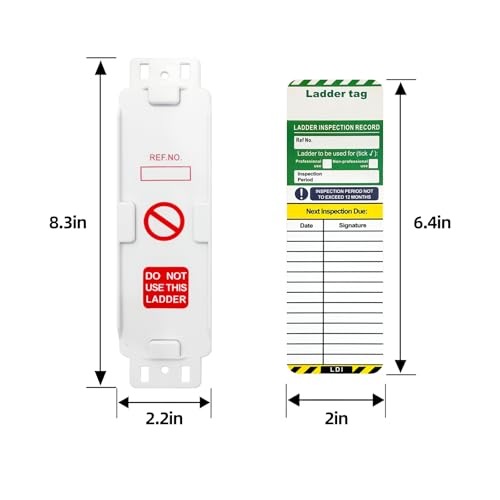 BULANGDI BULANGD Scaffold Status Holder and Tags Scaffolding Safety Inspection Tags 10 Pcs Do Not Use Scaffold Tags Ladders Holder Tools - Image 2