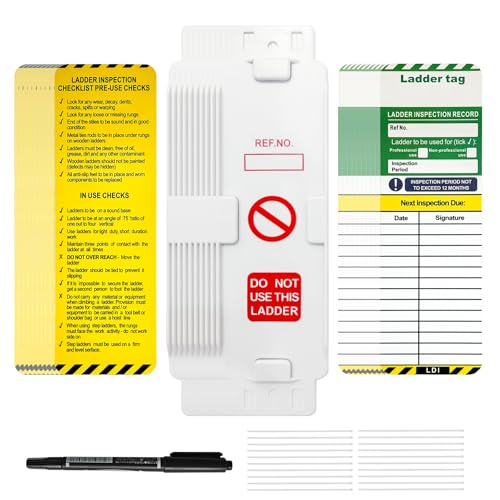 BULANGDI BULANGD Scaffold Status Holder and Tags Scaffolding Safety Inspection Tags 10 Pcs Do Not Use Scaffold Tags Ladders Holder Tools - Image 1