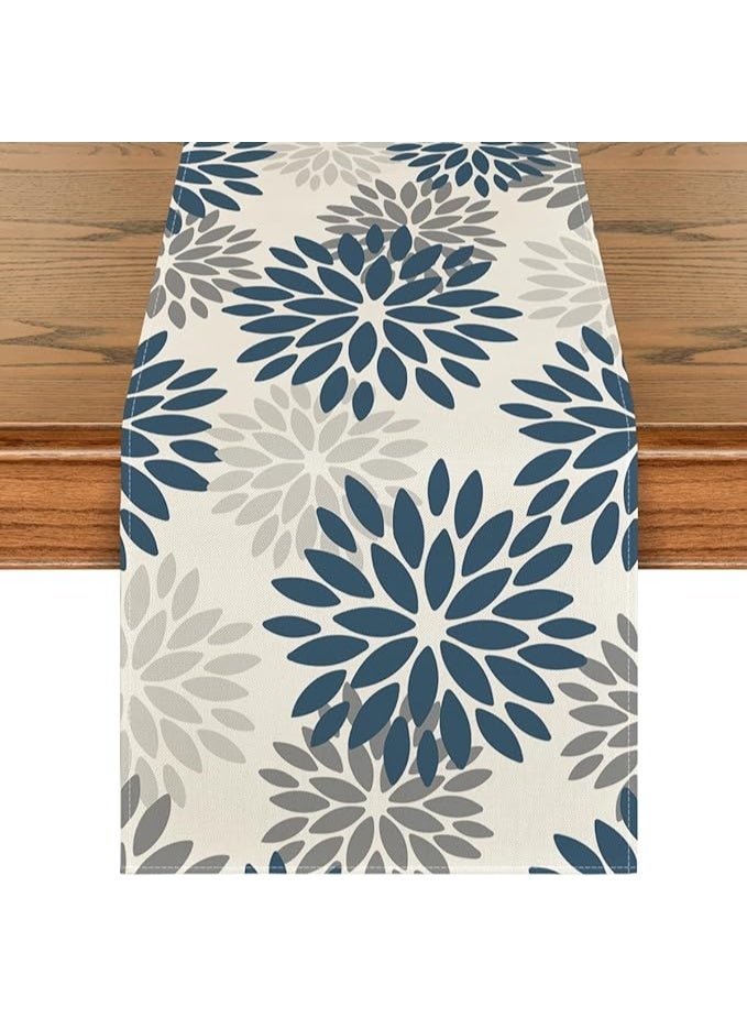 Intex Curtains House Intex Home Linen Velvet Floral Table Runner -  Luxe Textured Fabric For Dining, Special Occasions & Home Décor - Soft, Washable - 1 Piece - Image 1