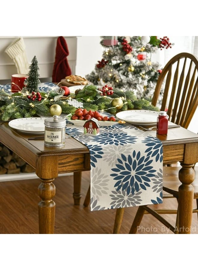 Intex Curtains House Intex Home Linen Velvet Floral Table Runner -  Luxe Textured Fabric For Dining, Special Occasions & Home Décor - Soft, Washable - 1 Piece - Image 4