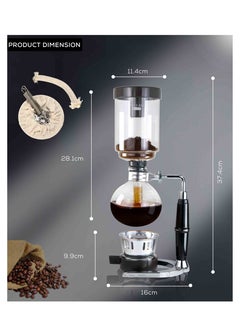 MIBRU Japanese Style Siphon coffee maker Tea Syphon pot vacuum coffeemaker glass type coffee machine filter 5 cup  - Image 4