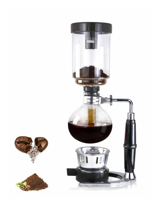 Japanese Style Siphon coffee maker Tea Syphon pot vacuum coffeemaker glass type coffee machine filter 5 cup