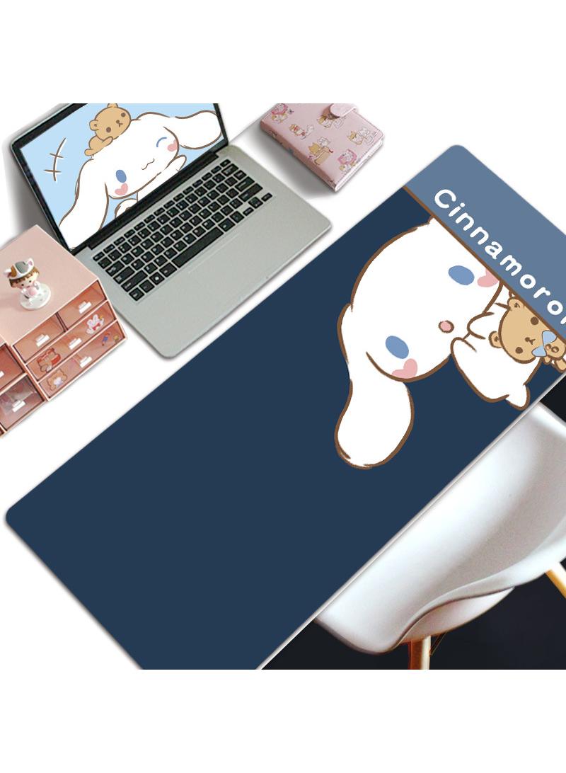 إسكدنيا لعبة القرفة ماوس وسادة وسادة طاولة كبيرة تطول خياطة حافة وسادة الفأرة وسادة الفأرة طويلة ومنصات الفأرة المضادة للانزلاق المطاط قاعدة وسادة الفأرة 800x300x5mm - Image 1