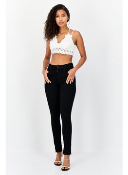 Levi's Women Skinny Fit Plain Stretchable Jeans, Black  - Image 4