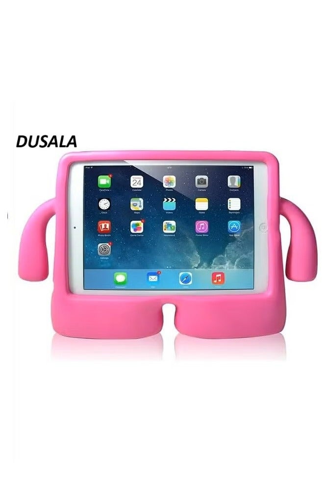 DUSALA Kids Shock‑Proof EVA Case with Handle & Stand for iPad Mini 7 Bright Durable Cover(Pink)