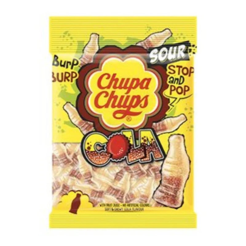 Chupa Chups Sour Cola Flavor Chewy Jelly Candy- 160gms