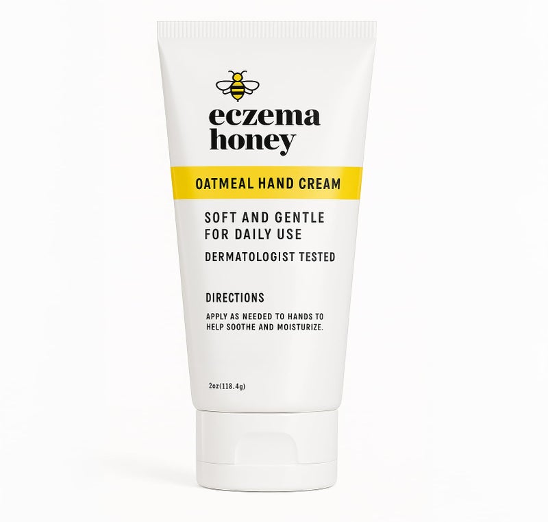 ECZEMA HONEY Oatmeal Hand Cream - Natural Hand & Body Lotion for Eczema Rash Relief - Eczema Cream for Dry, Itchy, Sensitive, & Irritable Skin (2 Oz) - Image 1