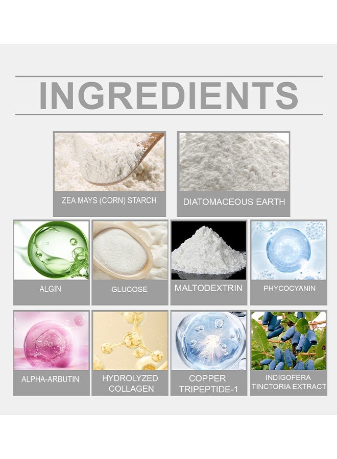 Viareline Blue Nila Powder, 100G Pure Nila Indigo Powder - Natural Moroccan powder For Face And Hair Care - Exfoliating And moisturizing, Natural Skin Brightening & Detoxifying Mask - Image 3