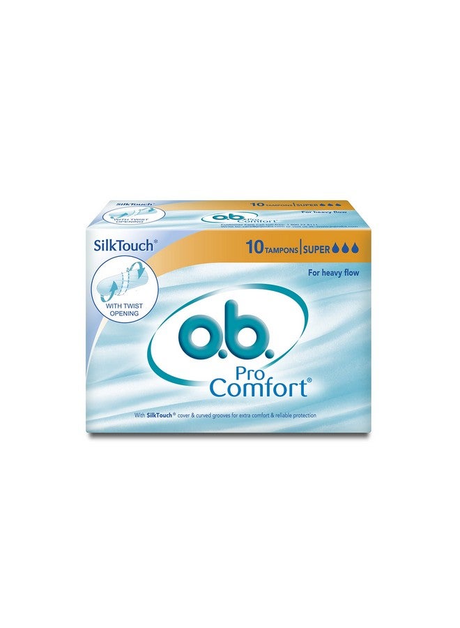 o.b. Procomfort Tampons - Super (Heavy Flow, 10 Piece) - Image 1