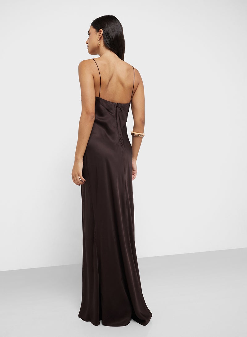 MANGO Satin Slip Dress  - Image 2