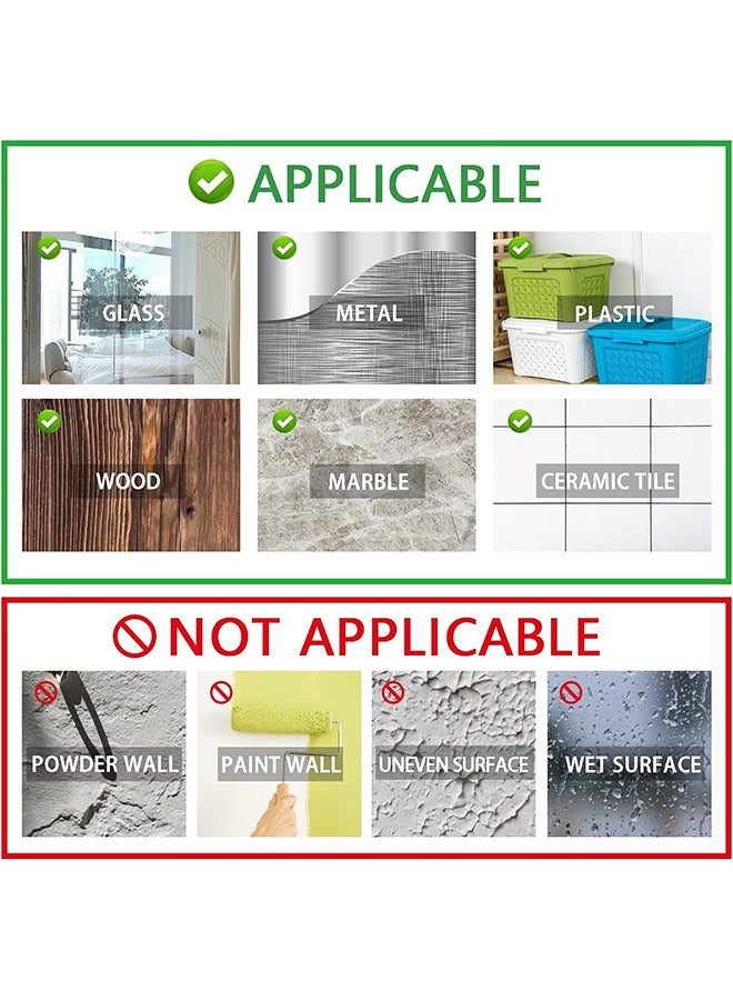 مجموعة من 4 خطافات لاصقة من خطافات المناشف شديدة التحمل ومقاومة للماء للحمام وغرفة النوم والمطبخ، حامل من الفولاذ المقاوم للصدأ ل المعطف والروب، أسود - Image 4