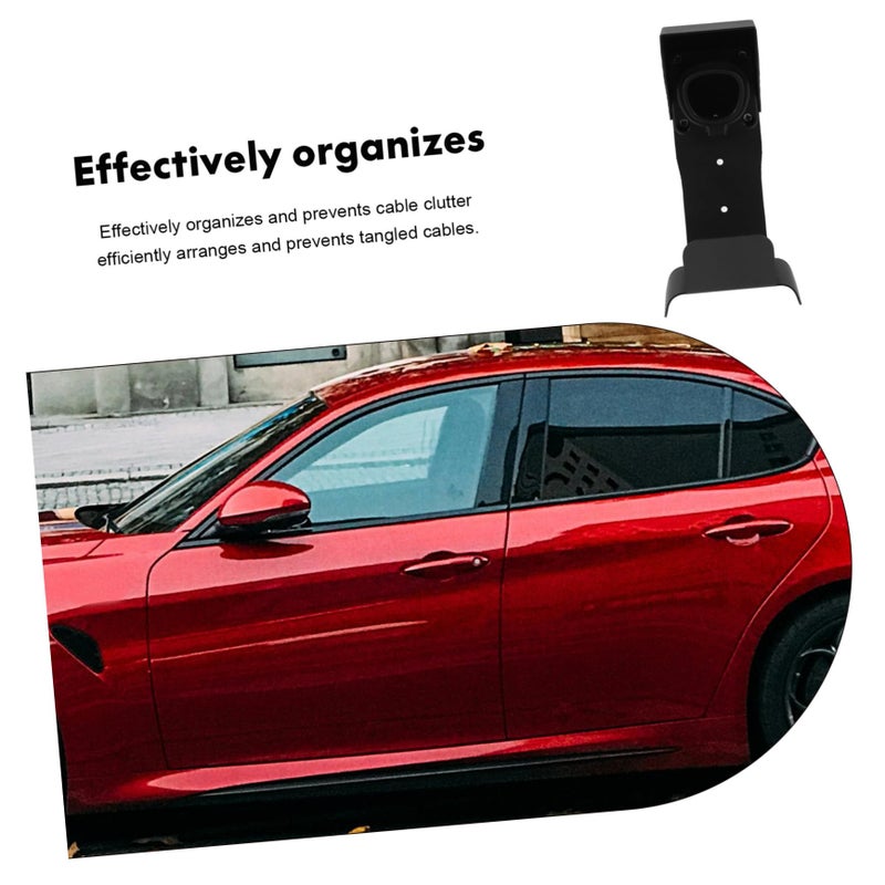 Wall Mounted EV Charger Holder Cable Organizer Easy Installation Prevents Clutter - Image 3
