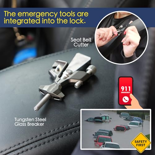 Stinger Portable Door Lock for Travel, Travel Door Lock with Seat Belt Cutter and Glass Breaker | Home and Hotel Room Security Device - Image 4