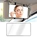 Sixzoo Car Visor Mirror Sun Visor Mirror with Straps Cosmetic Makeup Visors Mirrors for Truck Cars SUVs Car Mirrors Vanity for Women Girls Universal Interior Cars AccessoriesBlack - Image 2