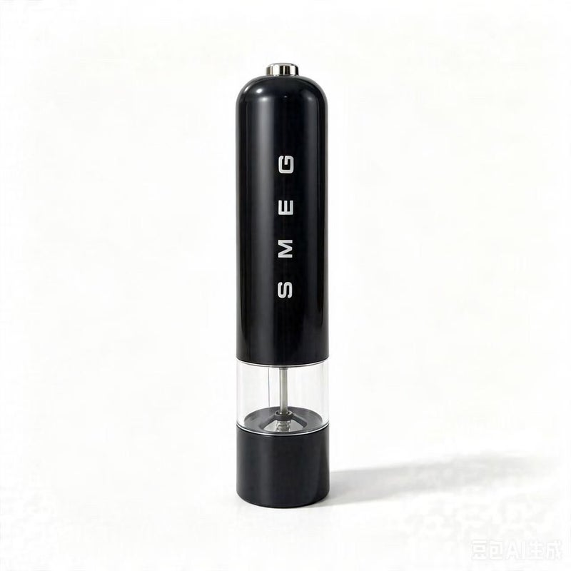 smeg Battery Operated Electric Pepper Grinder, Multifunctional Automatic Spice Mill, Adjustable Coarseness Salt Pepper Mill, Handheld Electric Seasoning Grinder for Sea Salt, Black Pepper, Sichuan Pepper, Cumin, Home Kitchen Cooking (Batteries Not Included) - Image 1