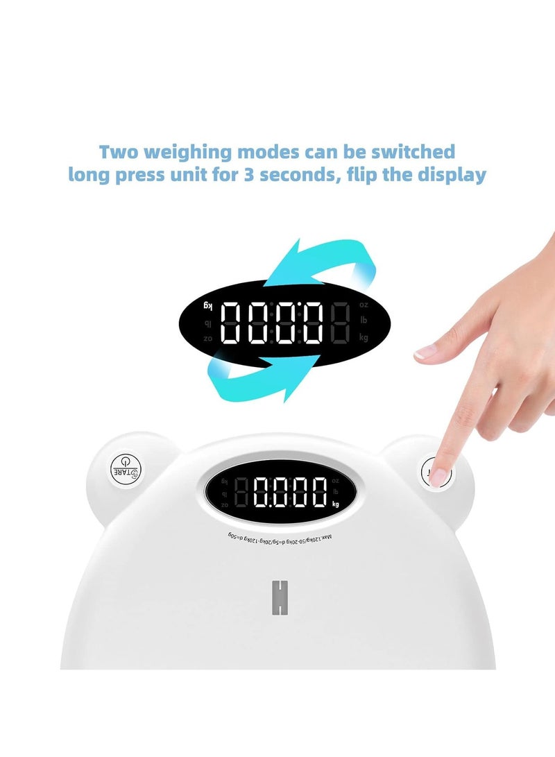 SYOSI Digital Scale for Baby and Pet, Versatile Precision Weighing for Family Newborns Active Toddlers, Pets, Cats, and Dogs - Image 3