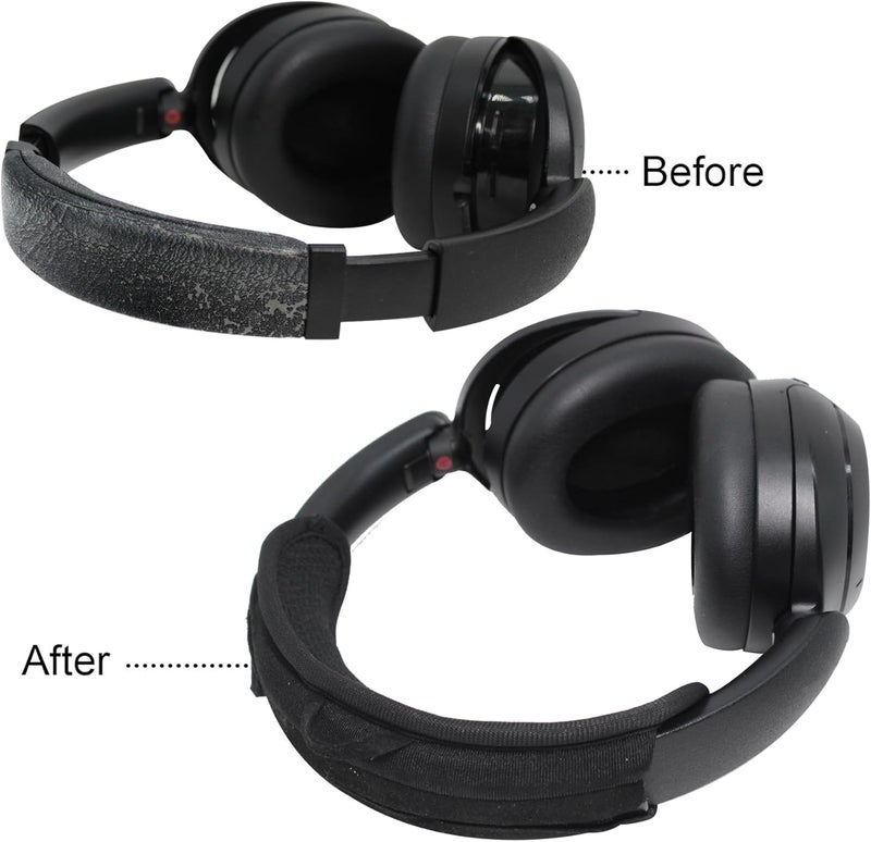 غطاء رأس عالمي من لسماعات Sony وBeats وBose وSoundcore وHyperX وATH وSkullcandy وJBL وJabra، غطاء وسادة حماية للرأس لسماعات Sony XM4 وXM5 وBeats Studio Pro/Solo4 - أسود - Image 5