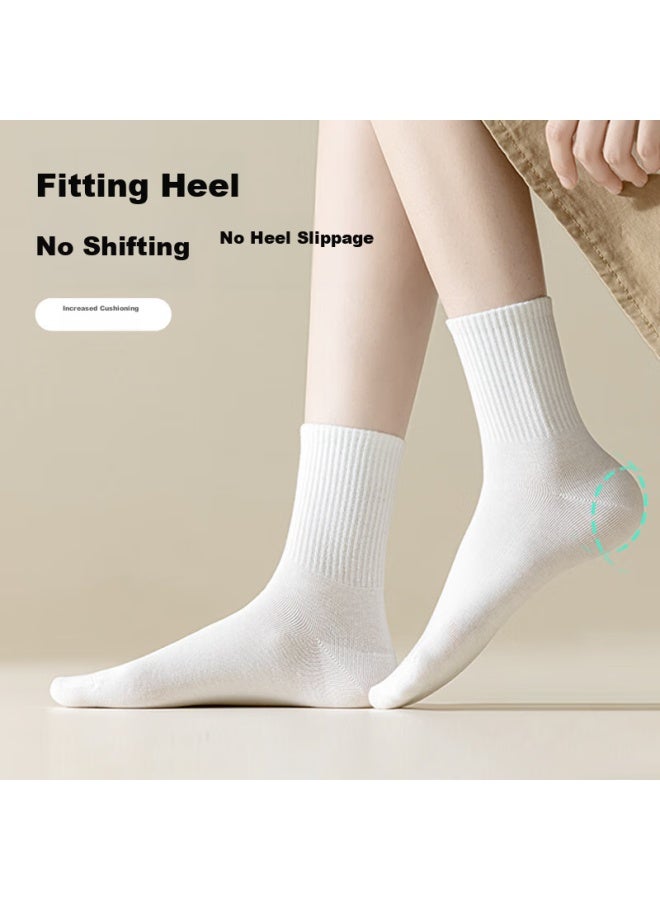 NOLANSEND Nuolansendi Disposable Socks, Portable, Comfortable, Sweat-absorbing, No-wash, Odor-resistant, Mid-calf Socks For Business Trips, Black, 10 Pairs - Image 4