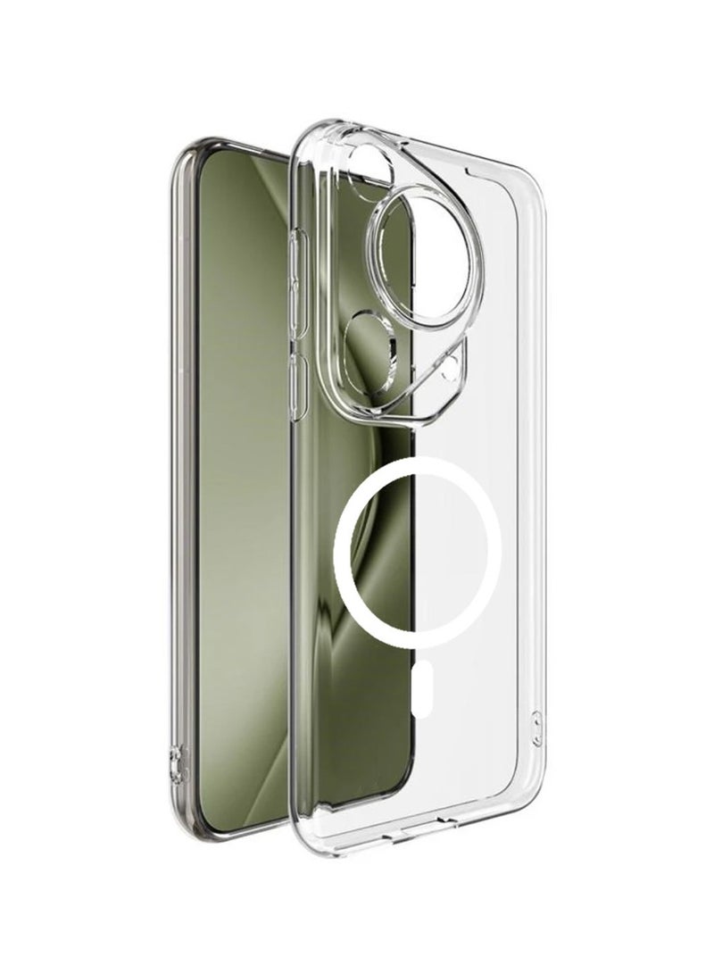 Techie Huawei Pura 70 Ultra Clear Case with MagSafe – Slim, Anti-Yellowing Cover with Camera Lens Protection, Magnetic Holder Compatible - Image 1