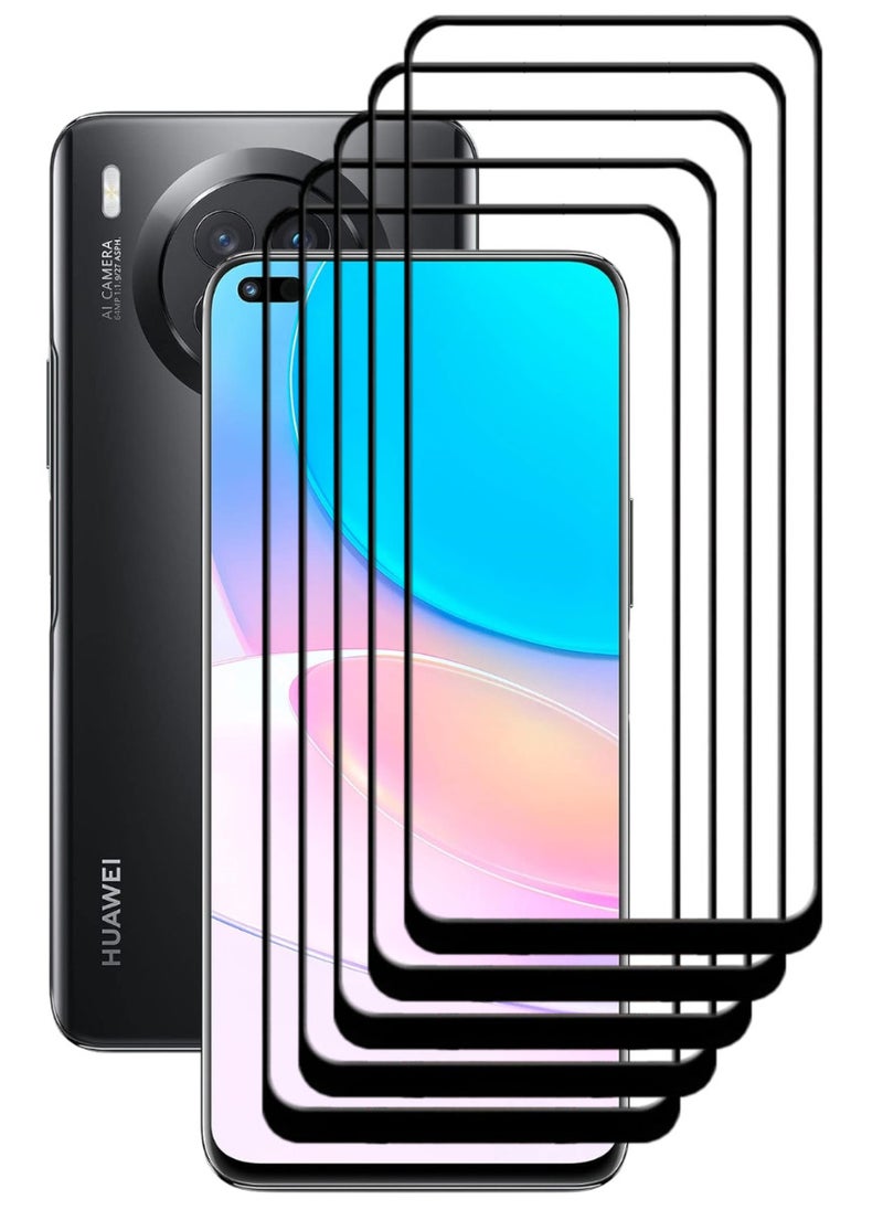 ACLIX 5 Pieces Antistatic ESD Dustproof Premium Quality High Definition Tempered Glass Screen Protector Designed For Huawei nova 8i - Image 1
