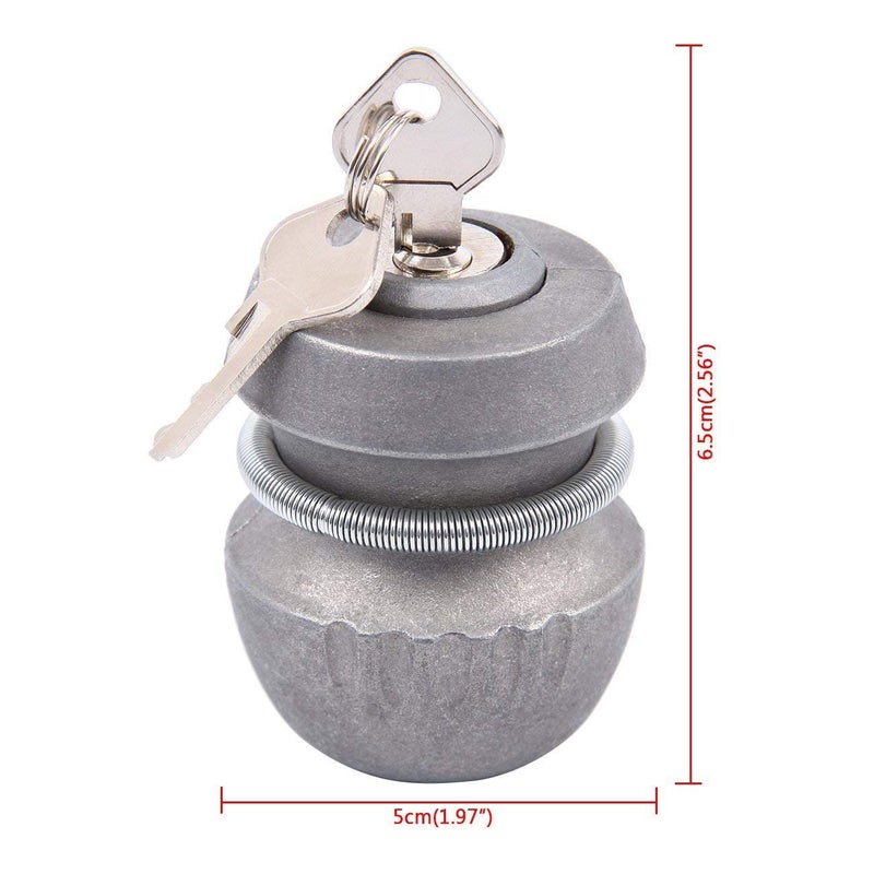 N.C NC Universal Hitchlock Trailer Anti-Theft Trailer Hitch Coupling Lock Tow Ball Lock Caravan Lock - Image 2