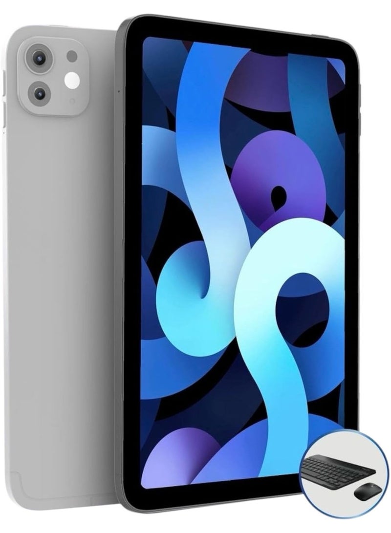 BESTRIO جهاز Bestrio Tab S11 اللوحي بشاشة 10.1 بوصة مع لوحة مفاتيح، ماوس، وقلم - ذاكرة وصول عشوائي 8 جيجابايت، سعة تخزين 512 جيجابايت، يدعم شبكات الجيل الخامس LTE، نظام تشغيل أندرويد 13، شريحتان SIM، رمادي/أزرق - Image 2