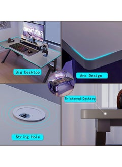 Bentifar Desktop Computer Desk, Simple Game Table for Home Bedroom Table, Student Writing Study Table (140x60x75cm)  - Image 2