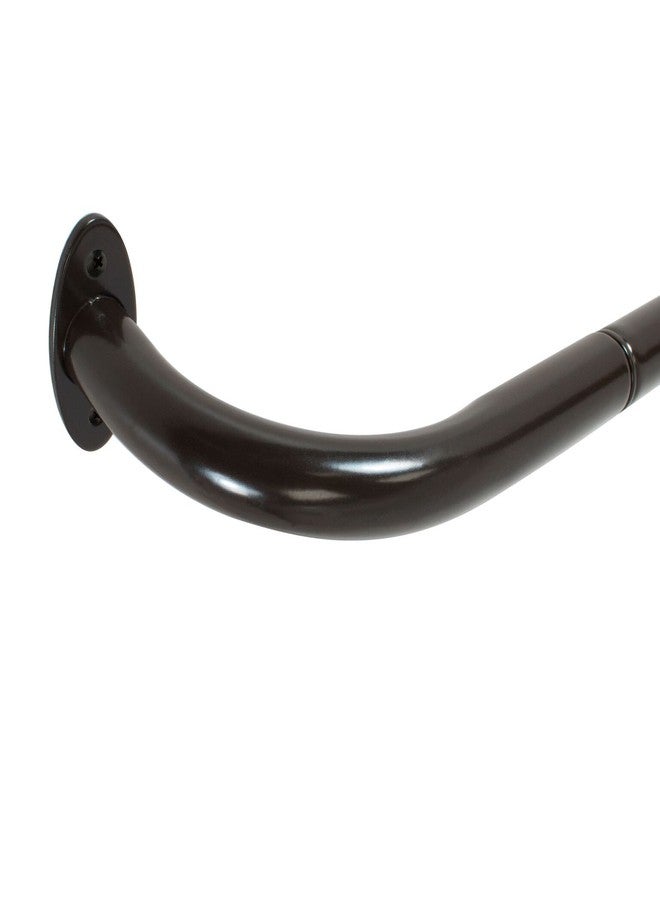Decopolitan Wrap Around Single Rod Set, 46-120", Oil Rubbed Bronze - Image 1