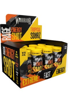 Warrior WARRIOR RAGE ENERGY SHOT TROPICAL SOURZ 60G*12  - Image 1