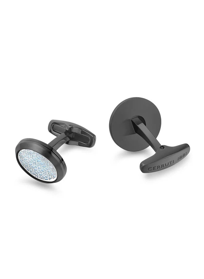 شيروتي 1881 Cufflinks for Men in Grey and Black
