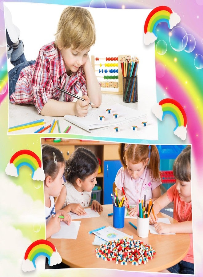 KINYFY 240 Pcs Mini Rainbow Erasers for Kids, St. Patrick's Day Cute Classroom Pencil Erasers for Party Favor, Home, School, Work, Rewards, Prizes, Gifts (Rainbow) - Image 3