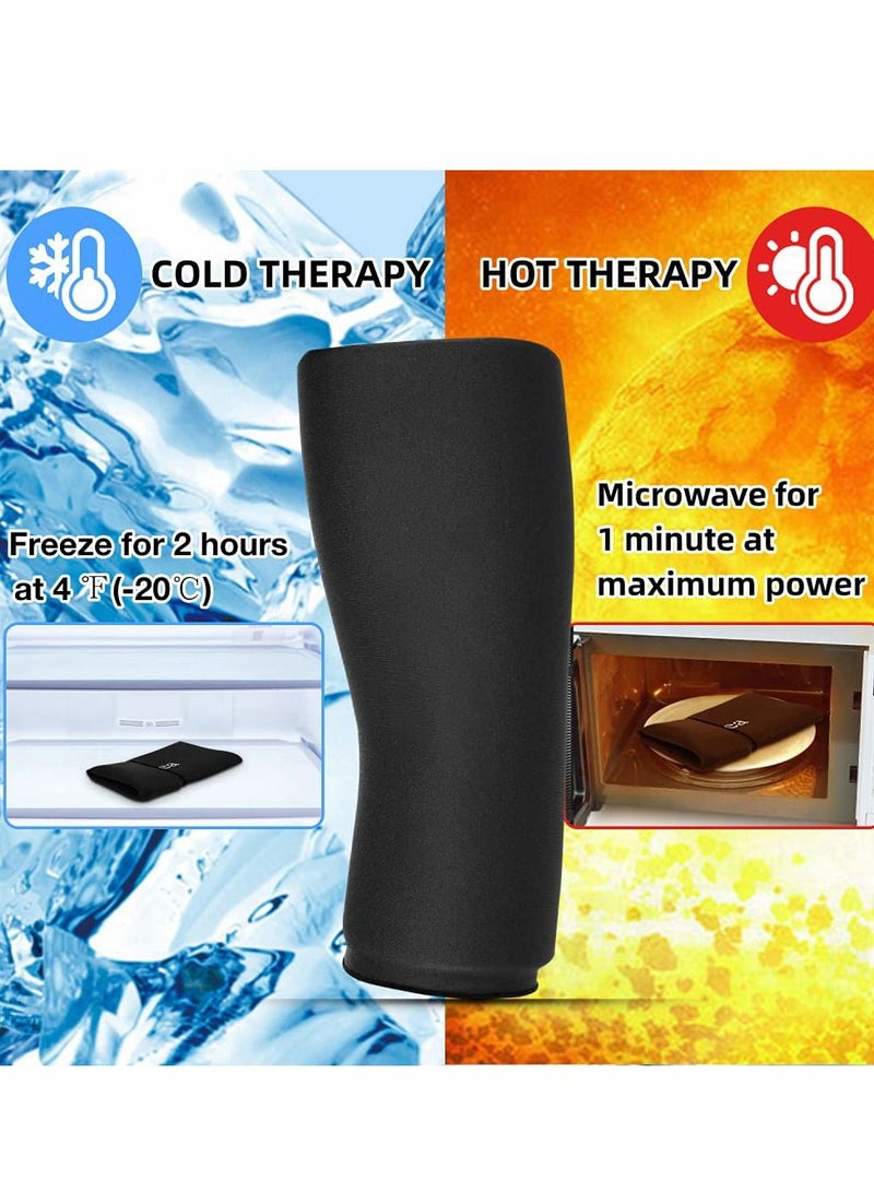 Excefore Hot Cold Therapy Flexible Ice Packs Compression Sleeve Reusable Gel Pack for Injury Wrap Knee Calf Elbow - Image 3
