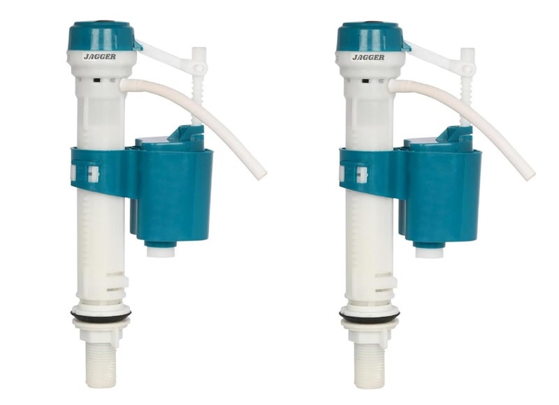 JAGGER صمام تعبئة خزان المرحاض JAG347 البلاستيكي المضاد للسيفون القابل للتعديل من 6" إلى 10" مجموعة إصلاح صمام الكرة لخزان المرحاض مناسب للمرحاض ذو القطعتين والقطعة الواحدة (صمام تدفق عالمي، 2) - Image 1