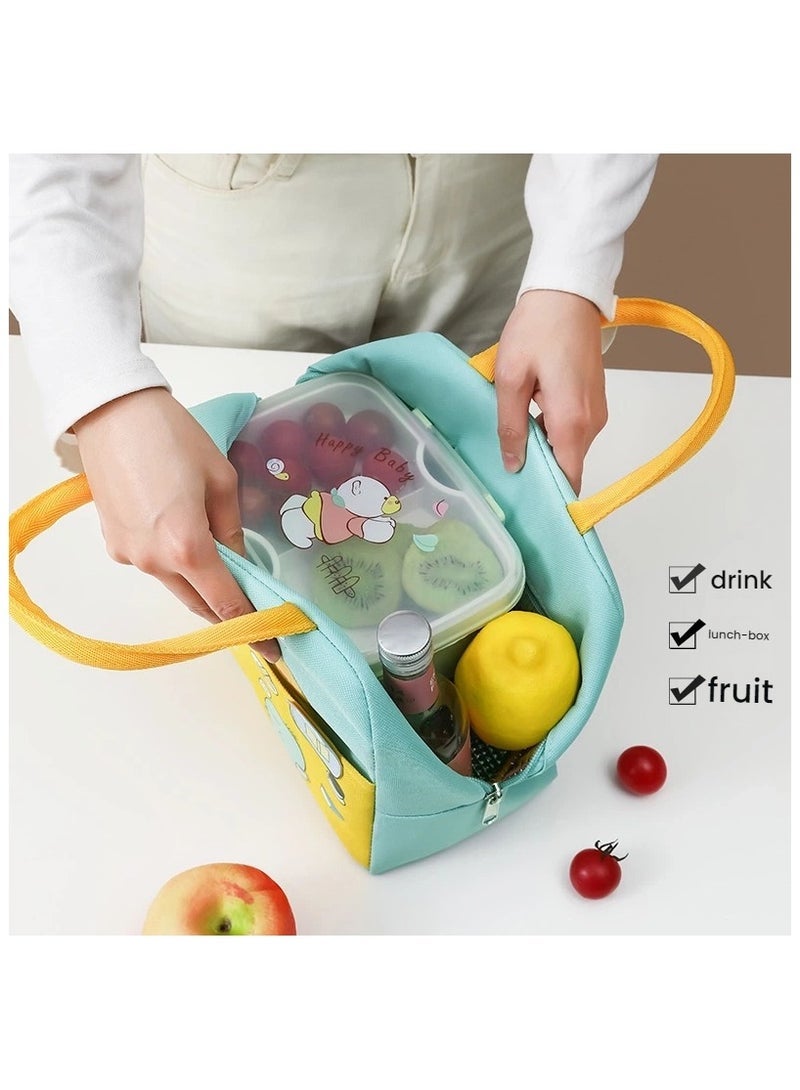 general Adorable passable pattern lunch bag large capacity thickening work commuting lunch box bag portable insulation lunch bag portable freshness - Image 2