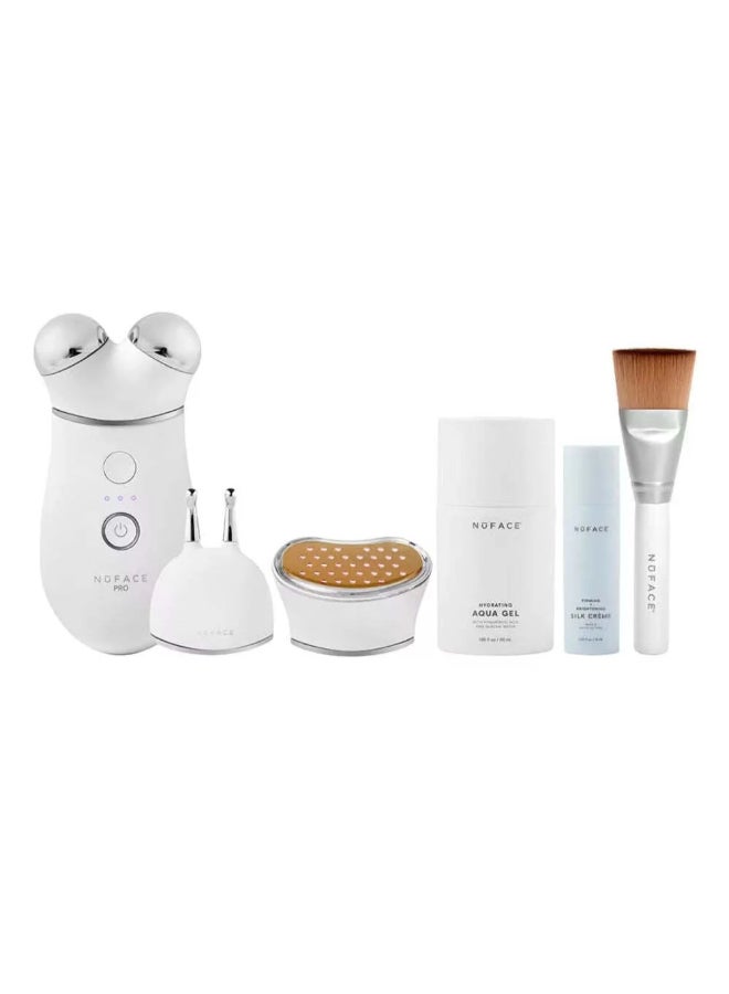 Nuface ملحقات Trinity+ Ele و Twr تشمل جل أكوا 1.69 أونصة، كريمة حرير 0.5 أونصة، فرشاة Clean Sweep - Image 2